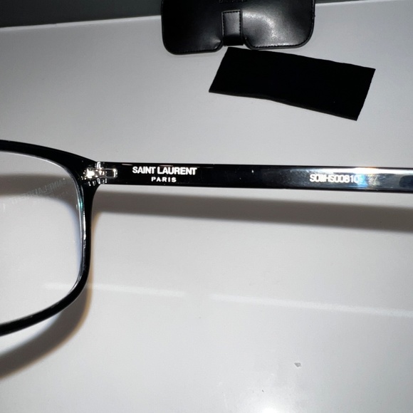 Saint Laurent Black Designer Eyeglasses - Picture 4 of 10